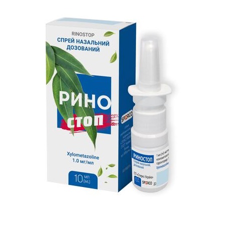 Ріностоп спрей 1 мг/мл по 10 мл у флаконі 1 шт.