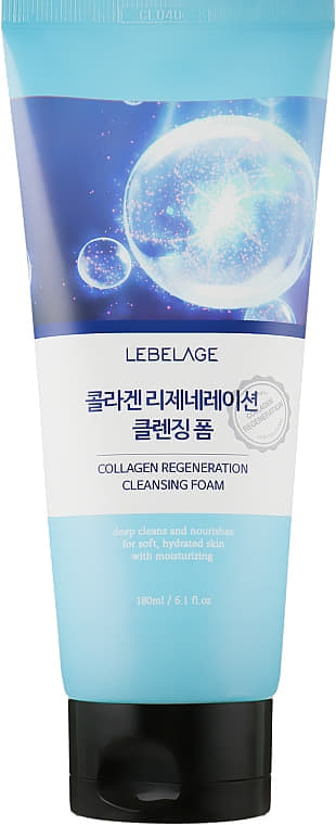 *Пінка LEBELAGE Collagen Regeneration для вмивання обличчя 180 мл