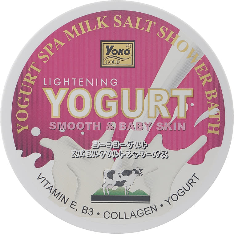 *Скраб-сіль для тіла Yoko Gold Yogurt Spa Milk Salt 380 г