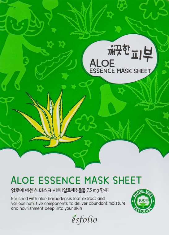 *Маска тканевая Esfolio Pure Skin для лица из алоэ вера 25 мл *Маска тканевая Esfolio Pure Skin для лица из алоэ вера 25 мл