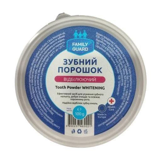 Зубний порошок Family Guard відбілюючий 100 г