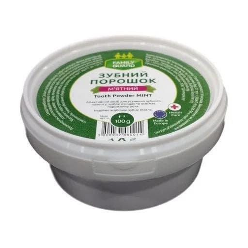 Зубной порошок Family Guard мятный 100 г