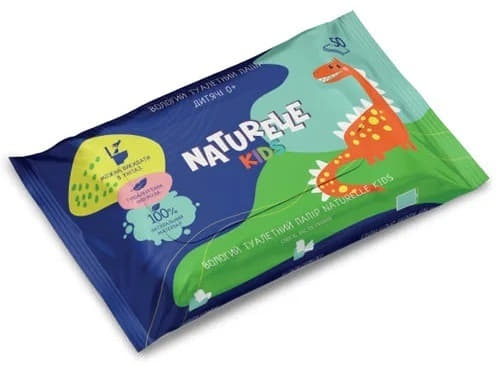 Туалетний папір вологий Naturelle Kidz для дітей №50
