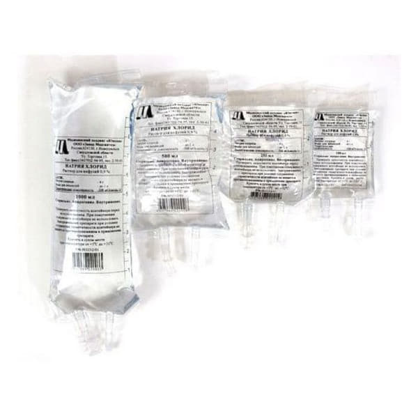 Натрію Хлорид 0,9% розчин для інфузій 250 мл у флаконі 1 шт. - Юрія-фарм
