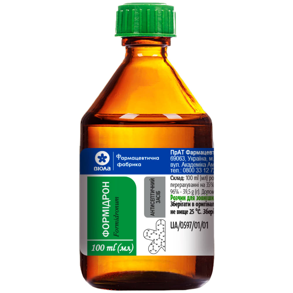 *Формідрон р-н спирт пластик. флак. 100мл Віола