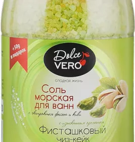 *Соль Dolce Vero для ванн Фисташковый чиз-кейк 550 г