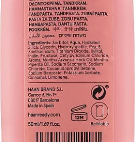 Зубна паста HAAN з пребіотиками Запашний чай та м'ята