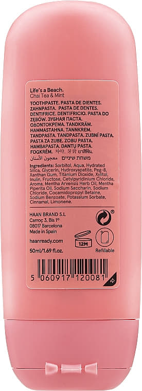 Зубна паста HAAN з пребіотиками Запашний чай та м'ята