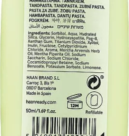 Зубна паста HAAN з пребіотиками Яблуко та м'ята