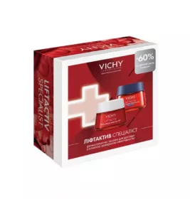 *Набір Vichy Ліфтактив Колаген Спеціаліст (антивік. крем 50 мл + антивік. нічний крем-догляд 50 мл)