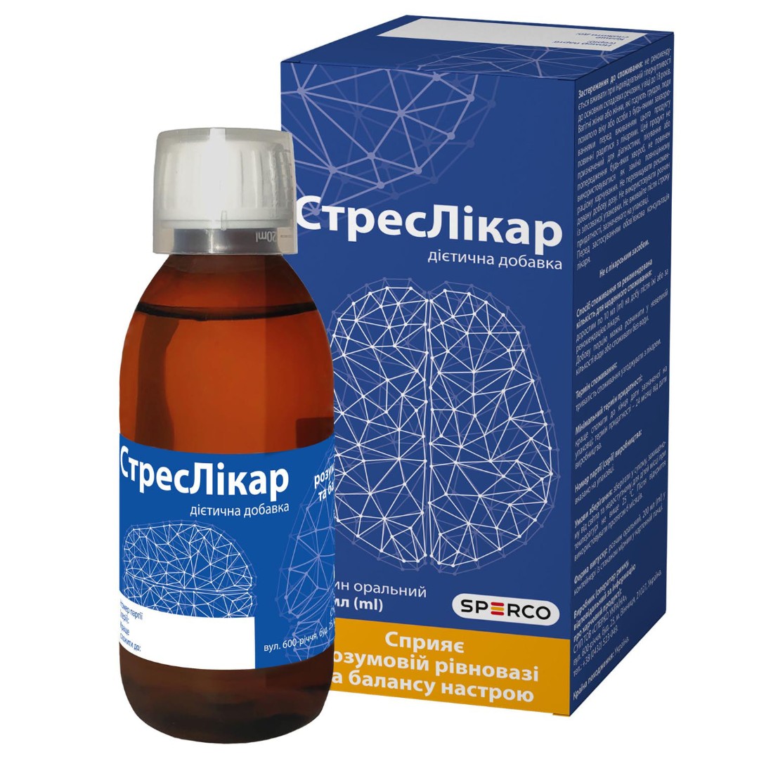 СтресЛікар орал. р-н 200мл конт. з мірн. стак.