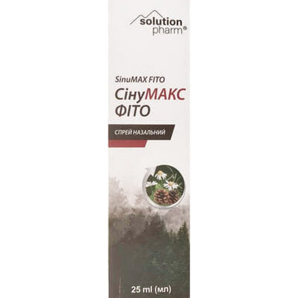 *Синумакс фито спрей назал. фл. 25 мл тм Solution Pharm *Синумакс фито спрей назал. фл. 25 мл тм Solution Pharm
