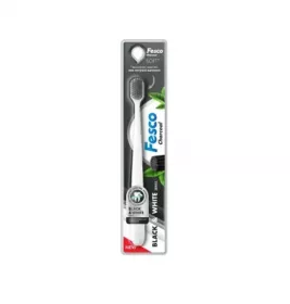 *Зубна щітка Fesco Black And White біла