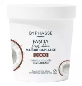 Маска Byphasse FAMILY FRESH DELICE для фарбованого волосся з кокосом 250 мл