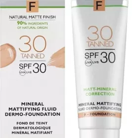 *Дермофлюїд Pharmaceris F Мінеральний матуючий для смуглявої шкіри SPF30 30мл