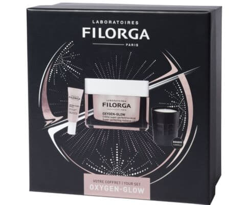 *Набір Filorga Новорічний Оксиджен Глоу Крем 50мл+Засіб для контуру очей 4мл+свічка