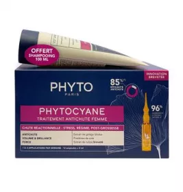 *Набор Phyto Фитоциан средство 12х5мл + шампунь 100мл