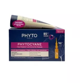 *Набір Phyto Фітоціан Прогресів засіб 12х5мл + шампунь 100мл
