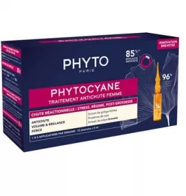 *Набір Phyto Фітоціан Прогресів засіб 12х5мл + шампунь 100мл