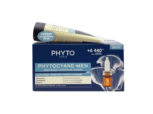 *Набір Phyto Фітоціан Мен засіб 12х3,5мл + шампунь 100мл