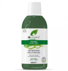 *Ополіскувач Dr. Organic для ротової порожнини з алое вера 500мл