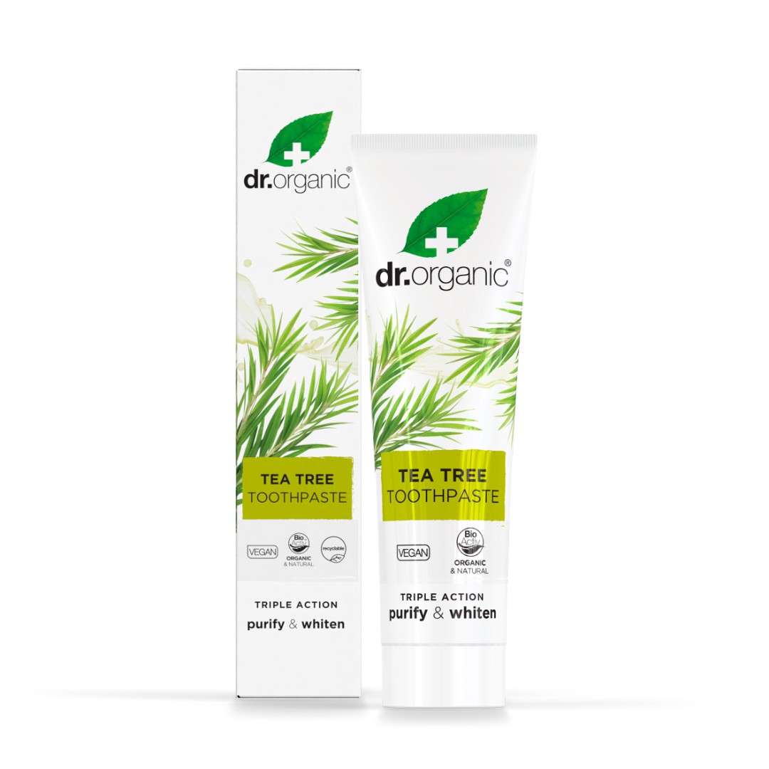 *Зубная паста Dr. Organic с экстрактом чайного дерева 100мл *Зубная паста Dr. Organic с экстрактом чайного дерева 100мл