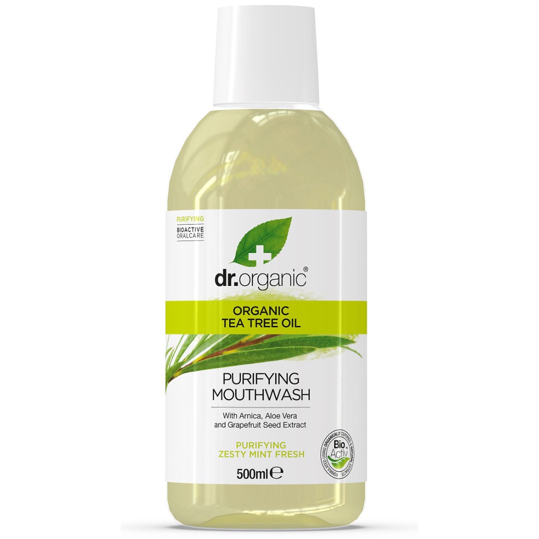 *Ополаскиватель Dr. Organic для полости рта с экстрактом чайного дерева 500мл *Ополаскиватель Dr. Organic для полости рта с экстрактом чайного дерева 500мл