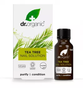 *Розчин Dr. Organic для відновлення та захисту нігтів з екстрактом чайного дерева 10мл