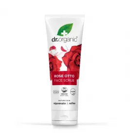 *Скраб Dr. Organic для лица с маслом розы Отто 125мл