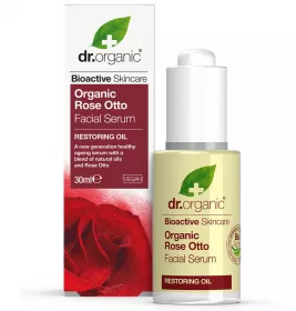 *Сыворотка Dr. Organic Восстановительная для лица с маслом розы Отто 30мл