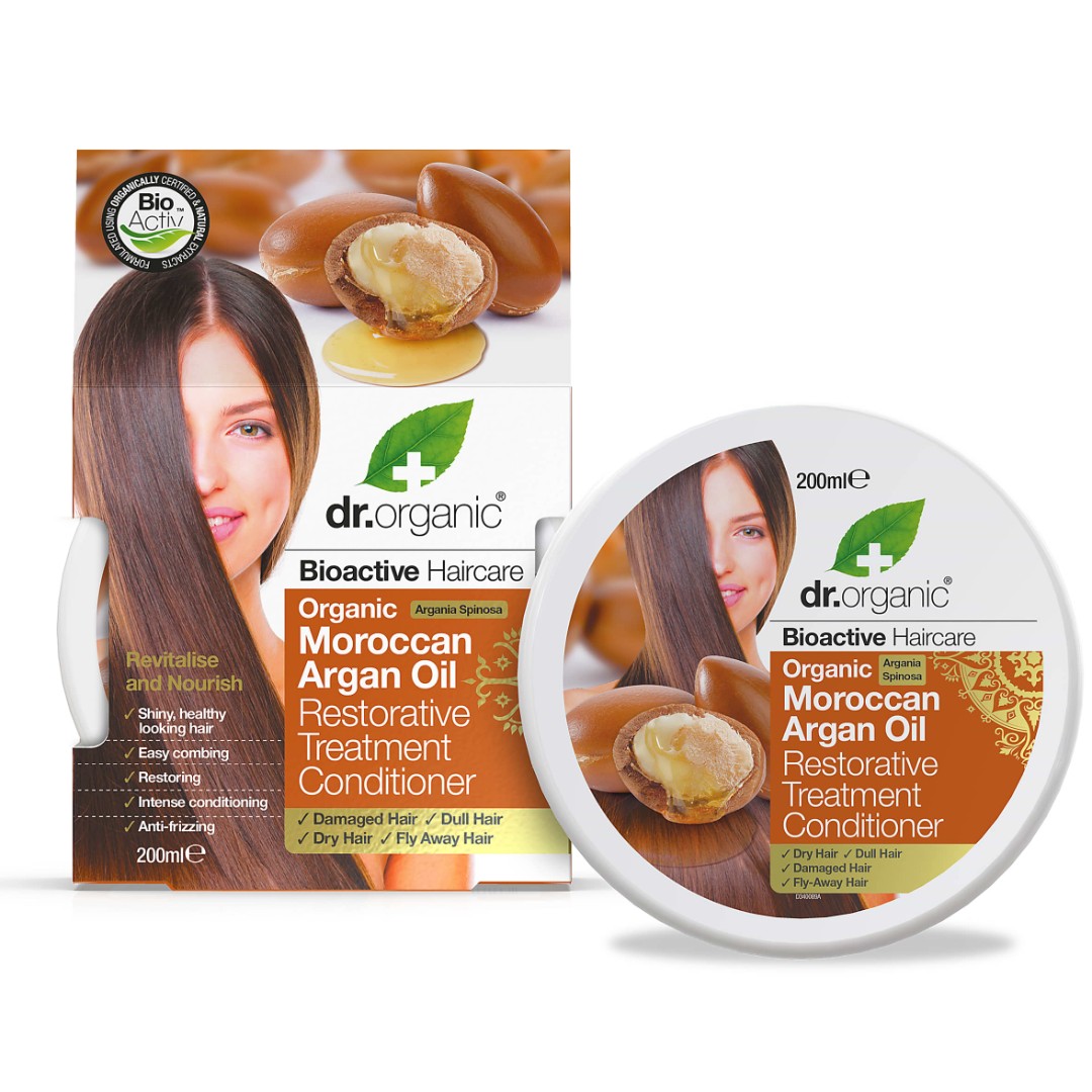 *Бальзам-кондиционер Dr. Organic Восстановительный для волос с марокканским аргановым маслом 200мл *Бальзам-кондиционер Dr. Organic Восстановительный для волос с марокканским аргановым маслом 200мл