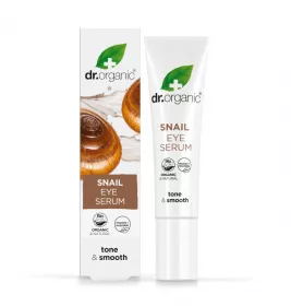 *Сироватка Dr. Organic для шкіри навколо очей з муцином равлика 15мл
