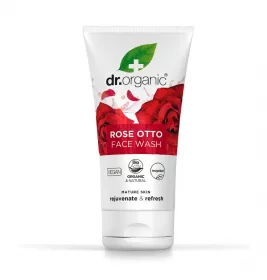 *Гель Dr. Organic Очищувальний для обличчя з олією троянди Отто 150мл