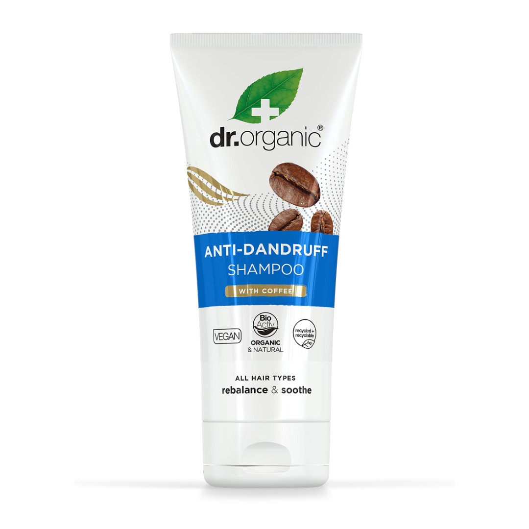 *Шампунь Dr. Organic с кофейными зернами против перхоти 200мл