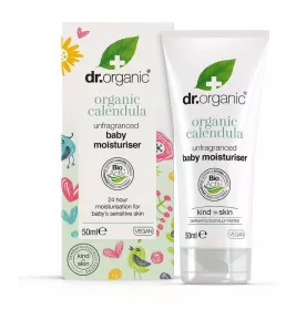 *Крем Dr. Organic Дитячий зволожувальний з екстрактом календули без аромату 50мл