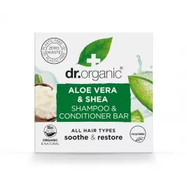 *Шампунь и бальзам-кондиционер Dr. Organic Твердый с алоэ вера и маслом ши 75г