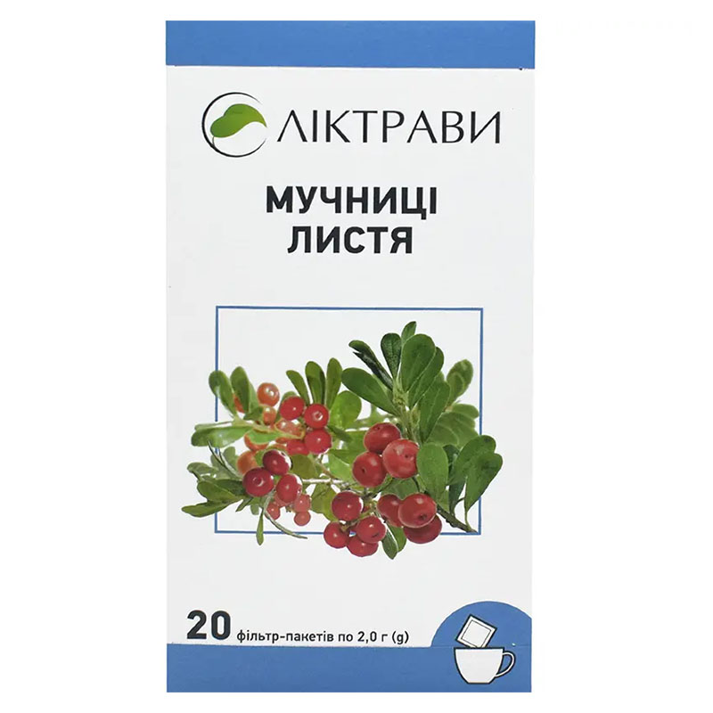 *Мучниці листя пач. с внутр. пак. 100г Ліктрави