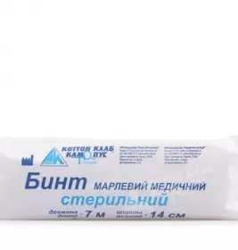 *Бинт марл. Наша Вата стер. 7м х 14см тип 17