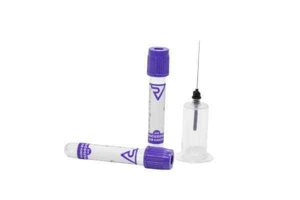 *Пробірка вак. Vacusera 13x75мм с КЗ ЕДТА 3 мл бузков. кришка №100