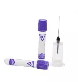 *Пробірка вак. Vacusera 13x75мм с КЗ ЕДТА 3 мл бузков. кришка №100