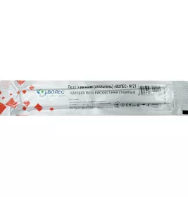 *Лезо Волес р. 21 з ручкою (скальп.) однораз. стер.