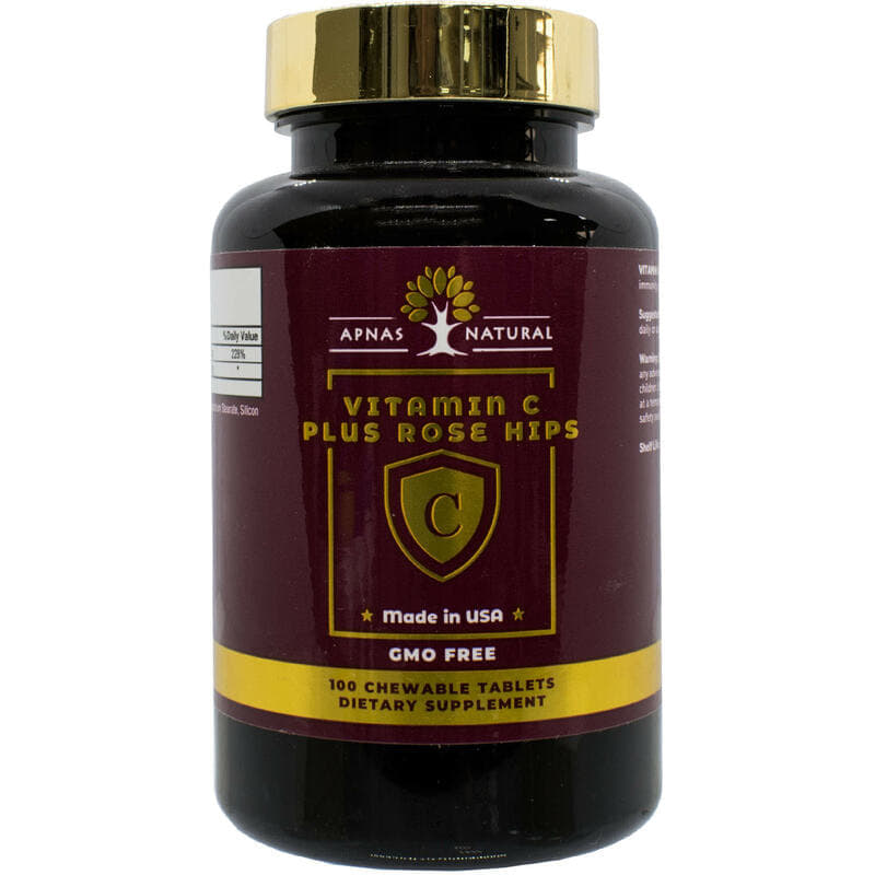 *Вітамін C+ шипшина Apnas Natural жув. табл. №100