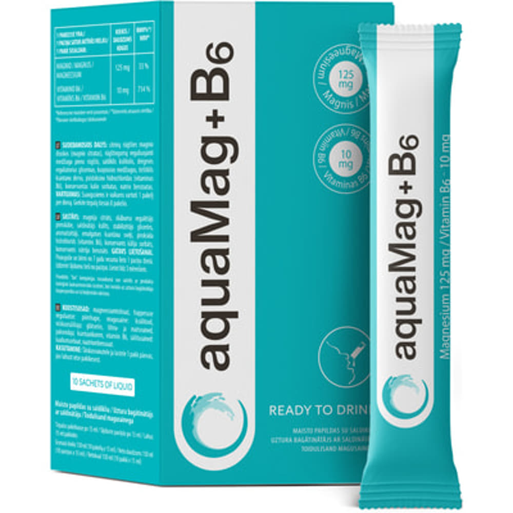 *АquaMag + B6 р-н з підсолодж пак. 15 мл №10