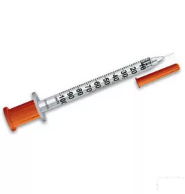 *Шприц інсуліновий U-100 з голкою 31G (0,25х8мм) 0,5мл №1 INSUMED