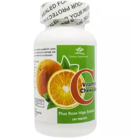 *Вітамін C+ шипшина жув. табл. №100