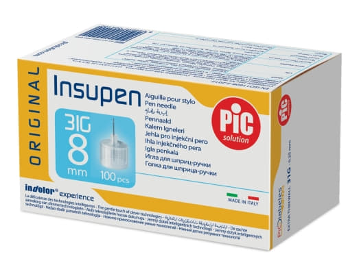 *Голка Insupen для шприц-ручки 31G (0,25*8мм) №100