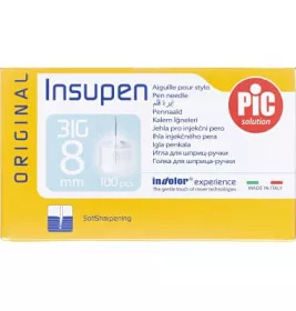*Голка Insupen для шприц-ручки 31G (0,25*8мм) №100