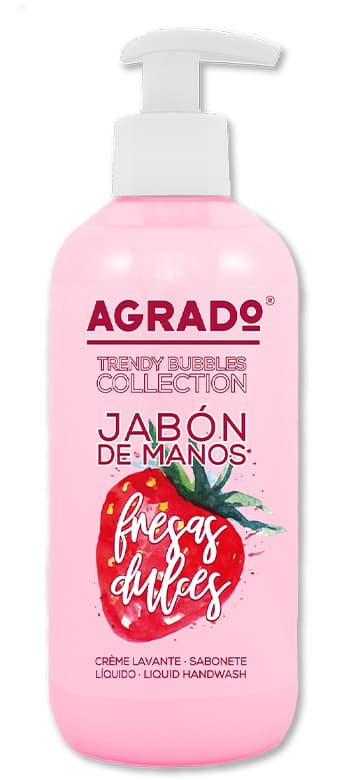 *Мило рідке Agrado Trendy Bubbles для рук Солодка полуниця 300 мл