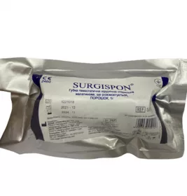 *Губка гемостатична хір. стер. Surgispon пор. в конт. 1г