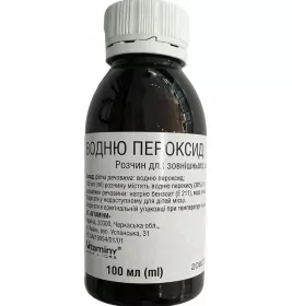 *Перекис водню р-н 3% полим. флак. 100мл Вітамін